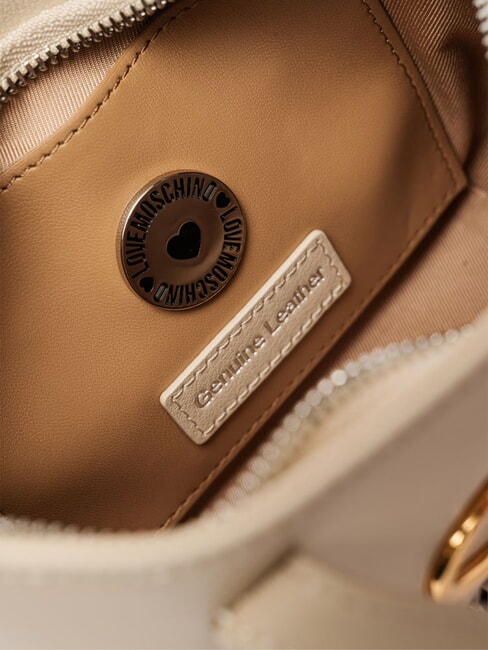 TWINS  Geanta de mana mini, cu curea de umar fildeş - Genți femei