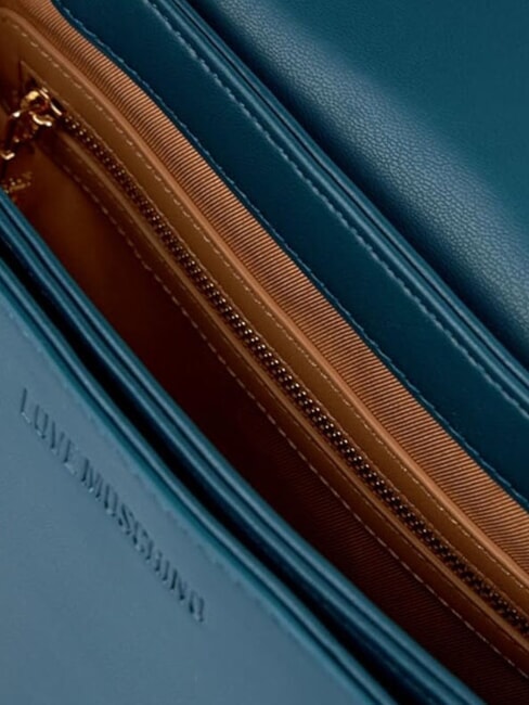 QUILTED GOLD CHAIN Geantă de umăr/încrucișată smarald - Genți femei