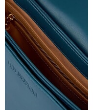 LOVE MOSCHINO QUILTED GOLD CHAIN Geantă de umăr/încrucișată smarald - Genți femei - 3