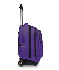 INVICTA BUMP PLAIN Rucsac troler cu 2 roti Trandafir - Rucsacuri cu role - 4