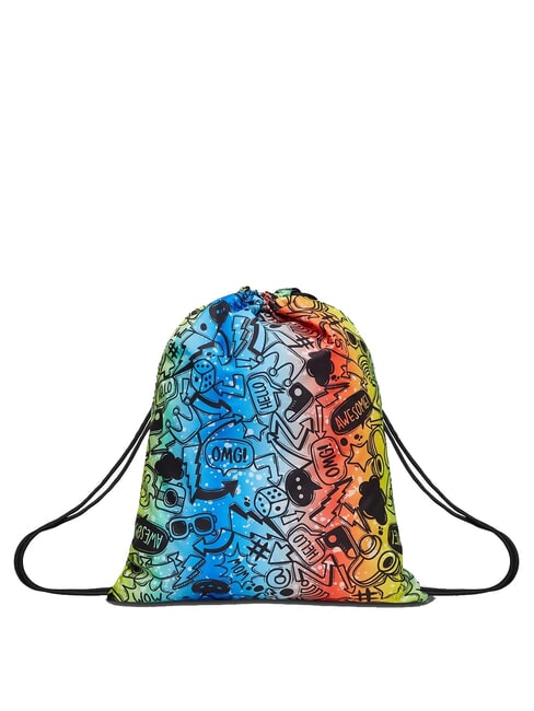 SAKKY FLUO STAMP Ghiozdan negru - Rucsacuri pentru școală și timp liber