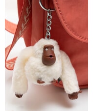 KIPLING CATIA Geantă mică de umăr cu clapă maimuță cu blană roz de epocă - Genți femei - 4