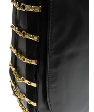 BRACCIALINI NORA Geanta de umar din piele negru - Genți femei - 3