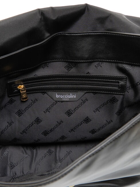 NORA Geanta de umar din piele negru - Genți femei