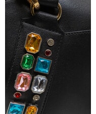 BRACCIALINI STONES Geanta portbagaj cu pietre colorate negru - Genți femei - 4