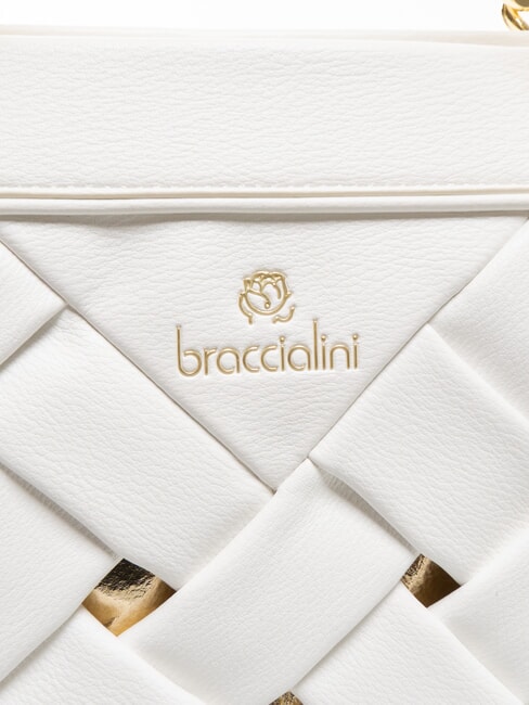 ICONS Geanta de cumparaturi tesuta alb - Genți femei