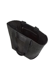 CALVIN KLEIN CK RAFFIA Cumpărător de umăr ck negru - Genți femei - 3