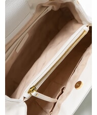 BRACCIALINI GISELLE Geanta de umar cu logo metalic alb - Genți femei - 5