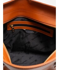 BRACCIALINI NORA Geanta de cumparaturi din piele cu catarame maro - Genți femei - 4