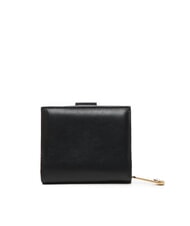 V73 GRAZIA Portofel pătrat logo metalic negru - Portofele femei - 4