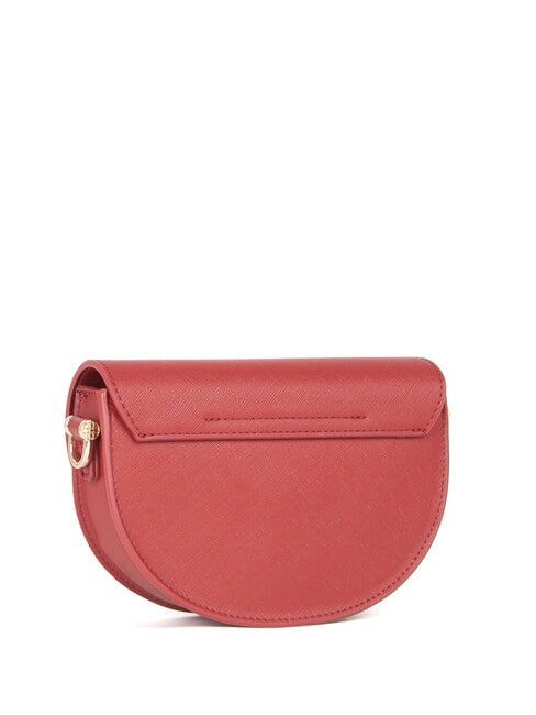 ALICE Geanta cu clapa si esarfa rubin - Genți femei