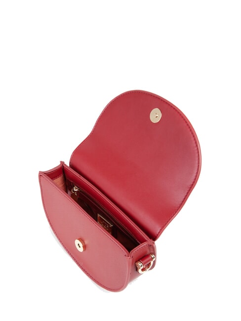 ALICE Geanta cu clapa si esarfa rubin - Genți femei