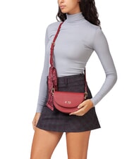 V73 ALICE Geanta cu clapa si esarfa rubin - Genți femei - 5