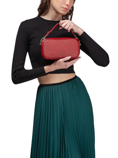 ALICE Mini geanta cu esarfa rubin - Genți femei