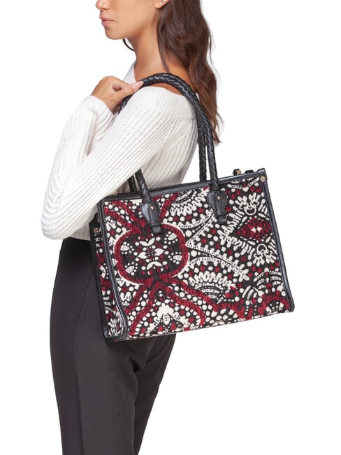 AMELIA Geanta de cumparaturi din material jacquard rubin/multi - Genți femei