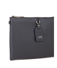 V73 VIVIENNE Geantă clutch plat cu curea de umăr negru - Genți femei - 4