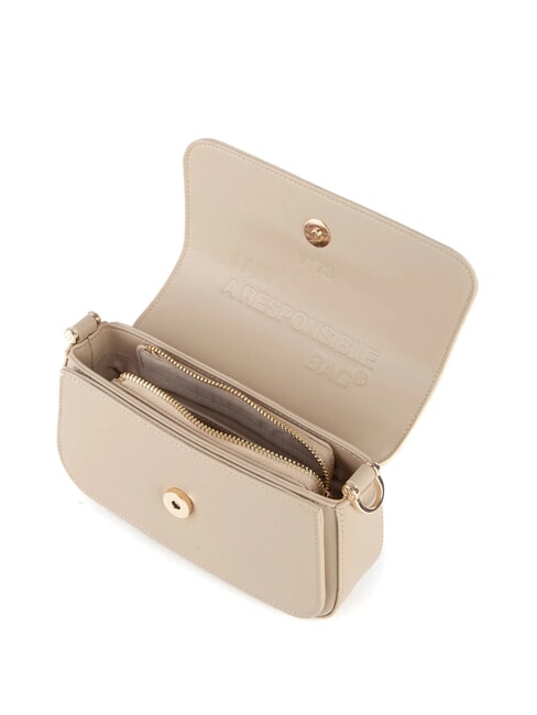 BAMBOO BAG Geanta cu clapeta dubla functie bej - Genți femei