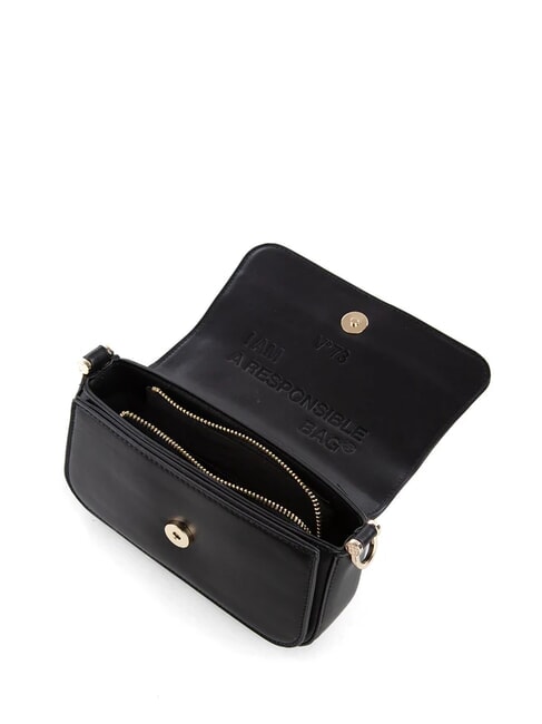 BAMBOO BAG Geanta cu clapeta dubla functie negru - Genți femei