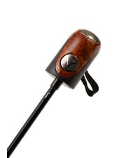 FERRÈ MINI Umbrelă pliabilă rezistentă la vânt cravata maro 03 - Umbrele - 4