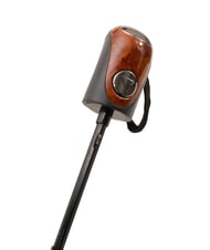 FERRÈ MINI Umbrelă pliabilă rezistentă la vânt cravată gri 02 - Umbrele - 3