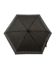 FERRÈ LOGO ALL OVER Mini umbrelă manuală negru02 - Umbrele - 2