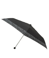 FERRÈ LOGO ALL OVER Mini umbrelă manuală negru02 - Umbrele - 3