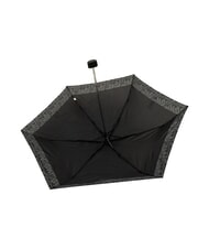 FERRÈ LOGO ALL OVER Mini umbrelă manuală negru02 - Umbrele - 5