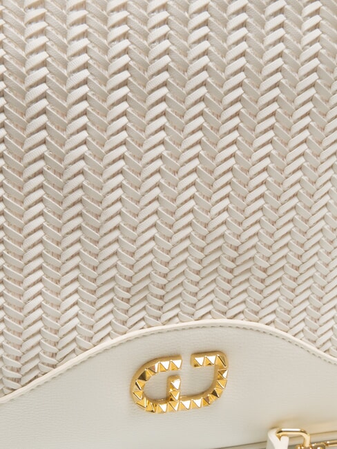 DELIA Geanta de cumparaturi tesuta alb - Genți femei