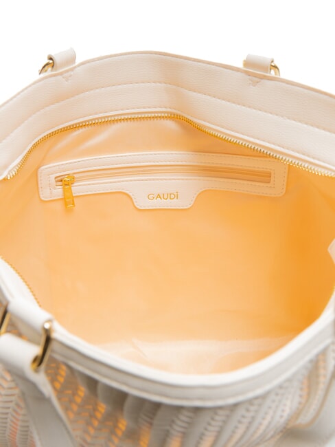 DELIA Geanta de cumparaturi tesuta alb - Genți femei