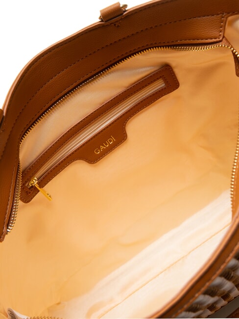 DELIA Geanta de cumparaturi tesuta bronza - Genți femei