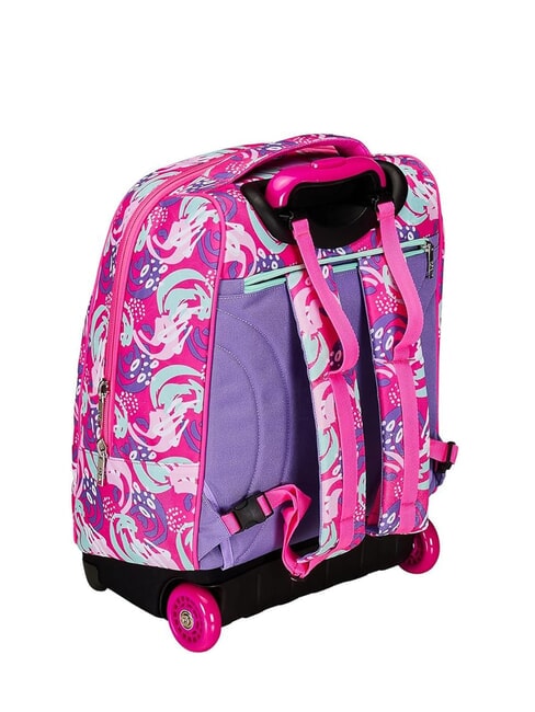 CUCCIOLI BIG GIRL Rucsac troler fix 2 roti fuxiafluo - Rucsacuri cu role