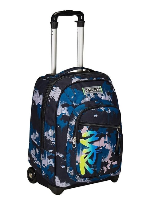 GREENSCREEN Rucsac troler fix 2 roti verde de camuflaj - Rucsacuri cu role