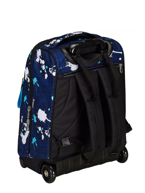SPOTTYBLUE Rucsac troler fix 2 roti azur - Rucsacuri cu role