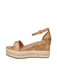 ALVIERO MARTINI PRIMA CLASSE GEO  Sandale cu pană cu espadrile NATURAL - Pantofi femei - 4