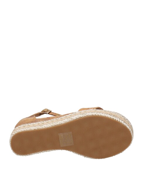 GEO  Sandale cu pană cu espadrile NATURAL - Pantofi femei
