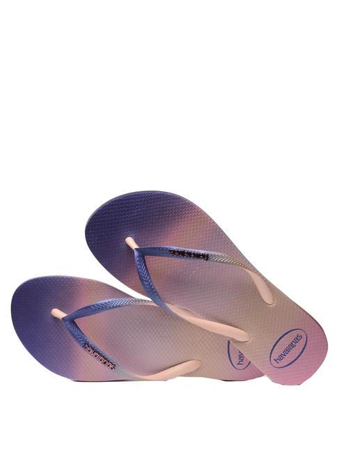 SLIM GRADIENT Papuci flip-flop ballet a crescut - Pantofi femei