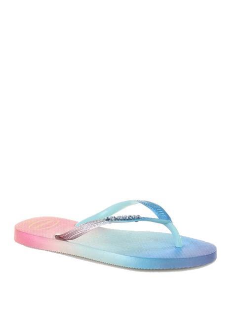 SLIM GRADIENT Papuci flip-flop alb - Pantofi femei