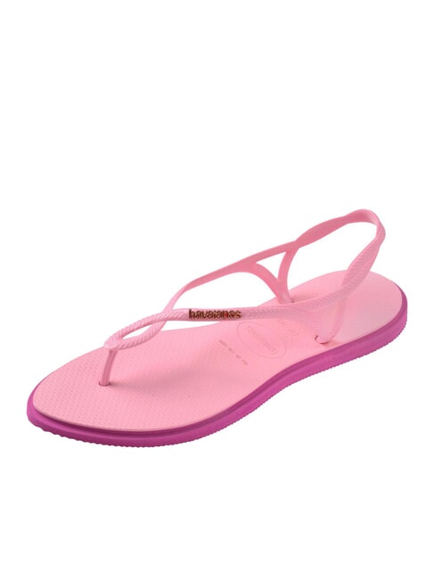 LUNA POINT Sandale flip-flop strălucire roz - Pantofi femei