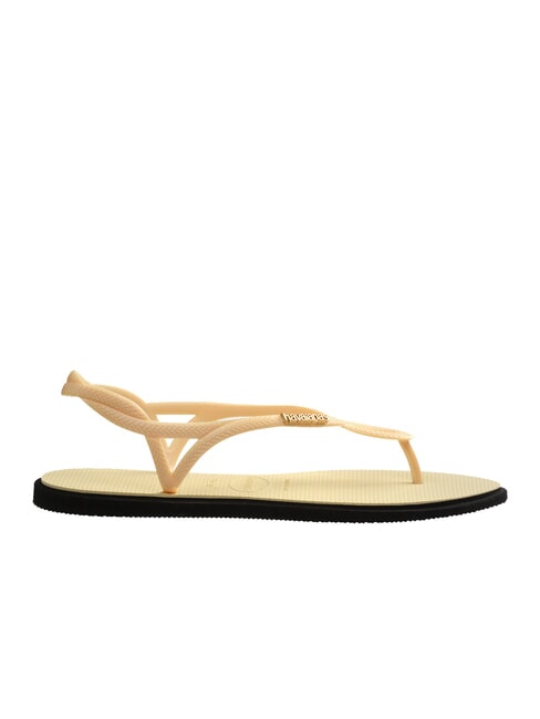 LUNA POINT Sandale flip-flop cremă de unt - Pantofi femei