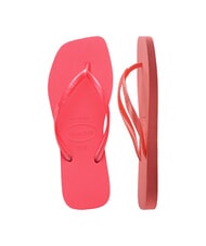 HAVAIANAS SLIM SQUARE Flip Flops cu vârful pătrat coral tropical - Pantofi femei - 4