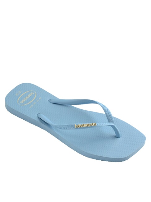 SQUARE LOGO Papuci flip-flop albastru lavandă - Pantofi femei