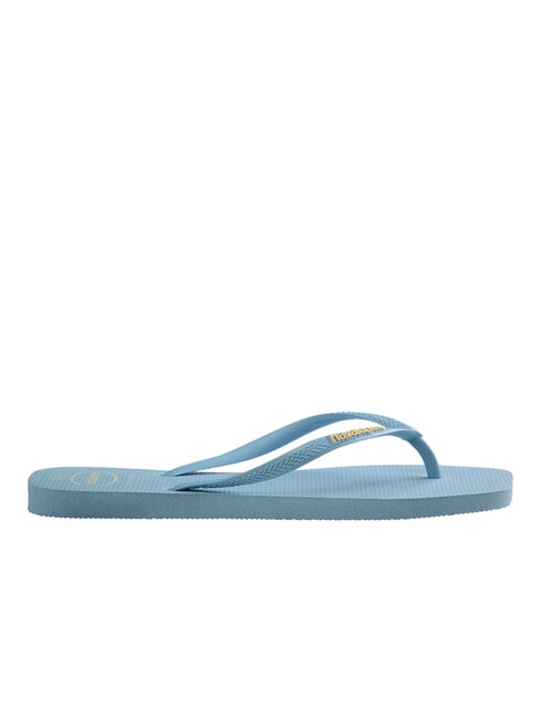 SQUARE LOGO Papuci flip-flop albastru lavandă - Pantofi femei