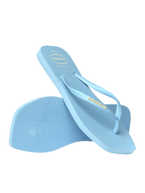 SQUARE LOGO Papuci flip-flop albastru lavandă - Pantofi femei