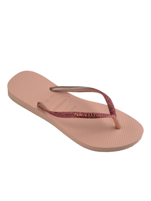 SLIM GLITTER II Papuci flip-flop roz/roz - Pantofi femei