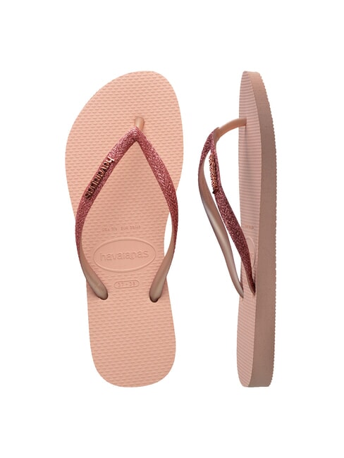 SLIM GLITTER II Papuci flip-flop roz/roz - Pantofi femei