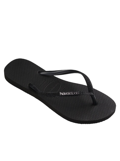 SLIM GLITTER II Papuci flip-flop negru negru - Pantofi femei