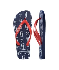 HAVAIANAS Haltere TOP NAUTICAL bleumarin/roșu rubin - Pantofi bărbați - 4