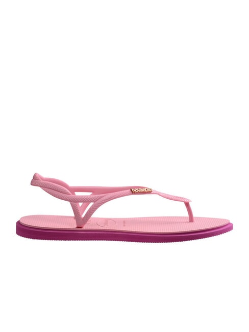 LUNA POINT Sandale flip-flop strălucire roz - Pantofi femei