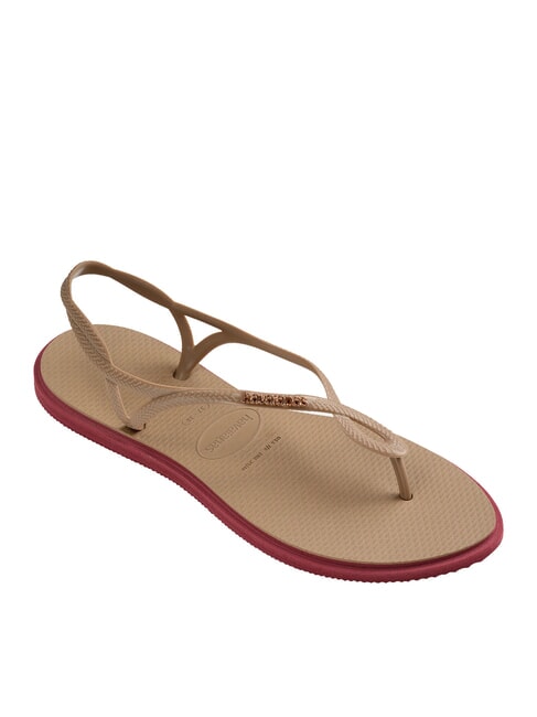 LUNA POINT Sandale flip-flop rose / aur - Pantofi femei