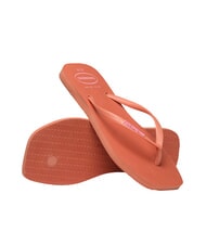 HAVAIANAS SQUARE LOGO Papuci flip-flop lut roz - Pantofi femei - 5